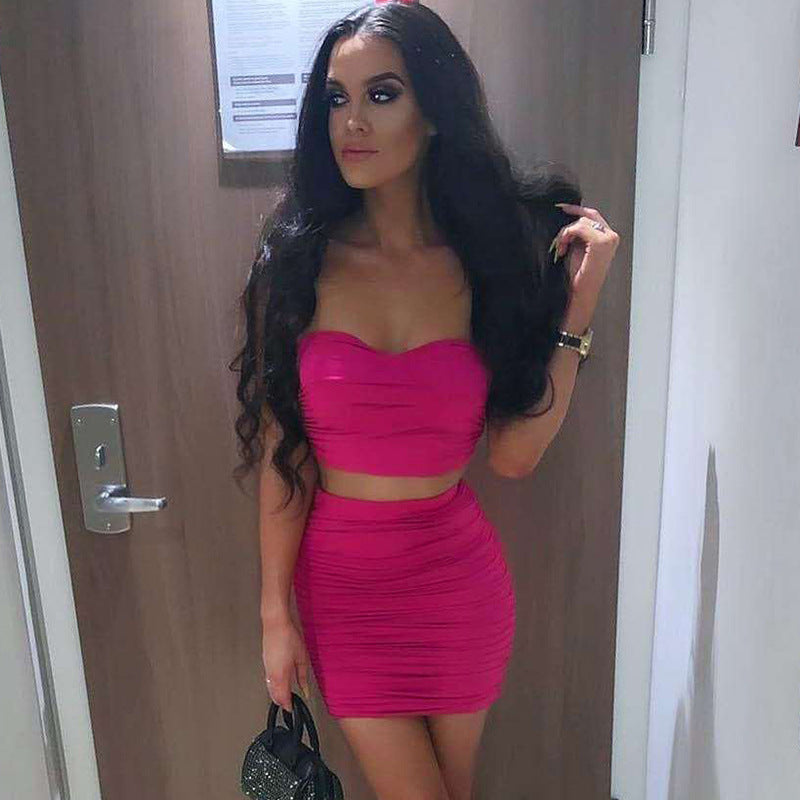 Tube Top Skirt Set