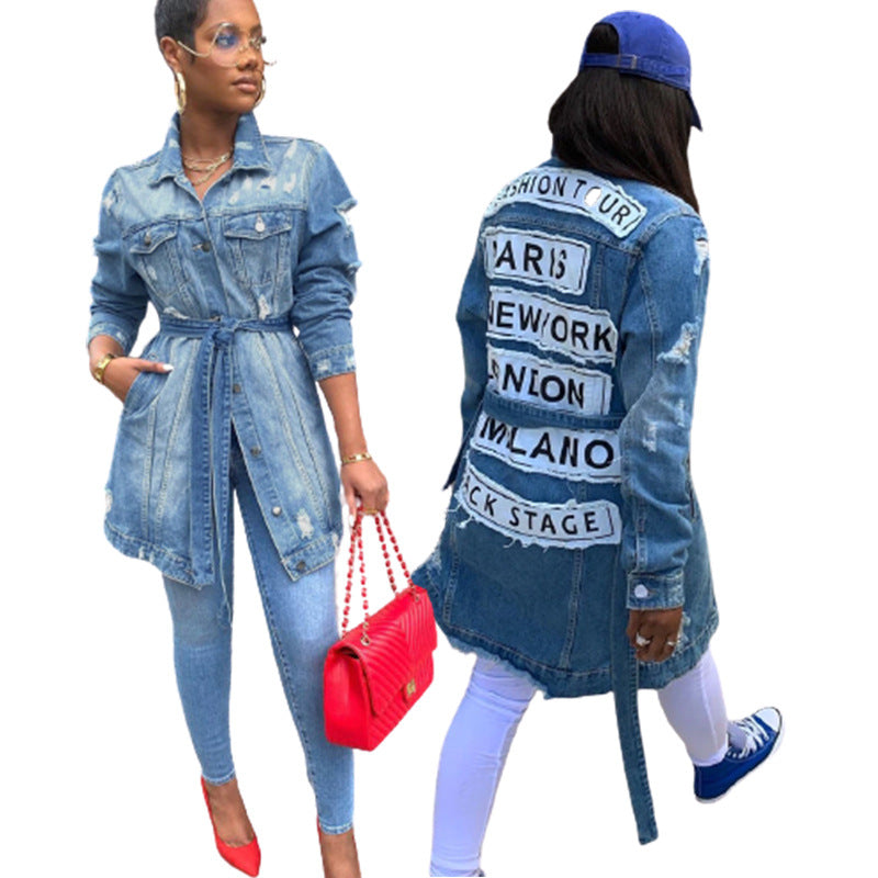 Graphic Denim Jacket