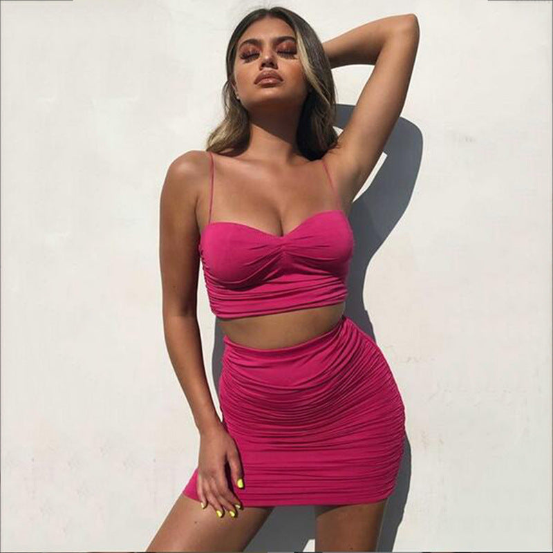 Tube Top Skirt Set