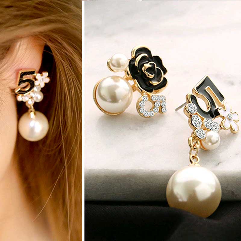 Flower Pearl Earrings