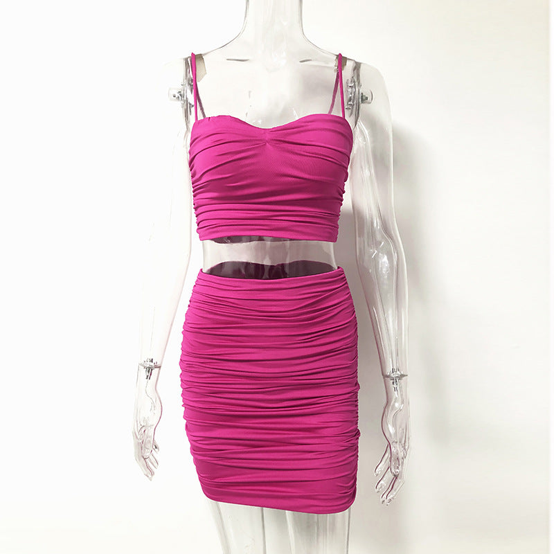 Tube Top Skirt Set