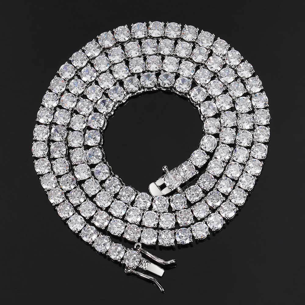 Tennis Necklace in Gold or Platinum