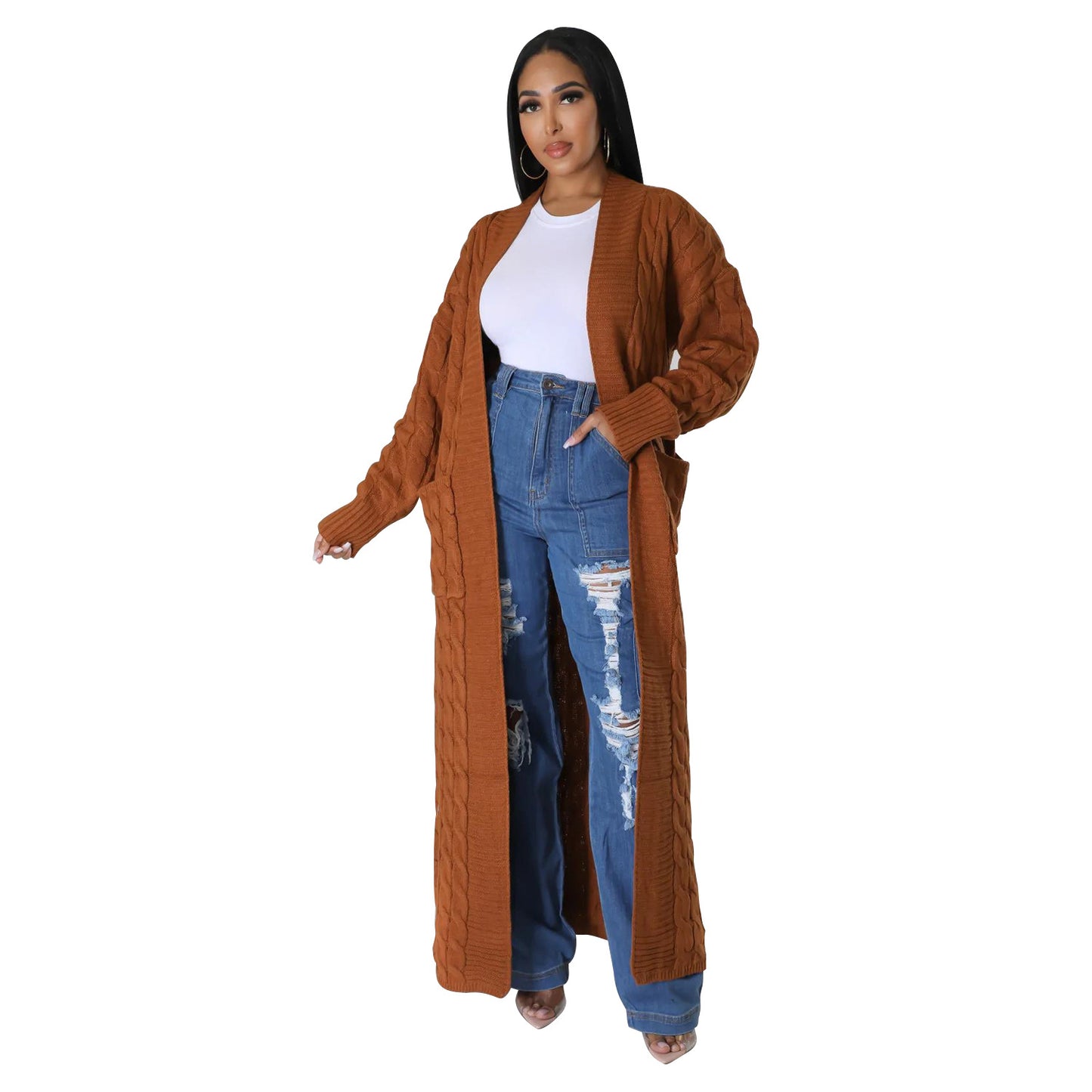 Floor Length Cardigan