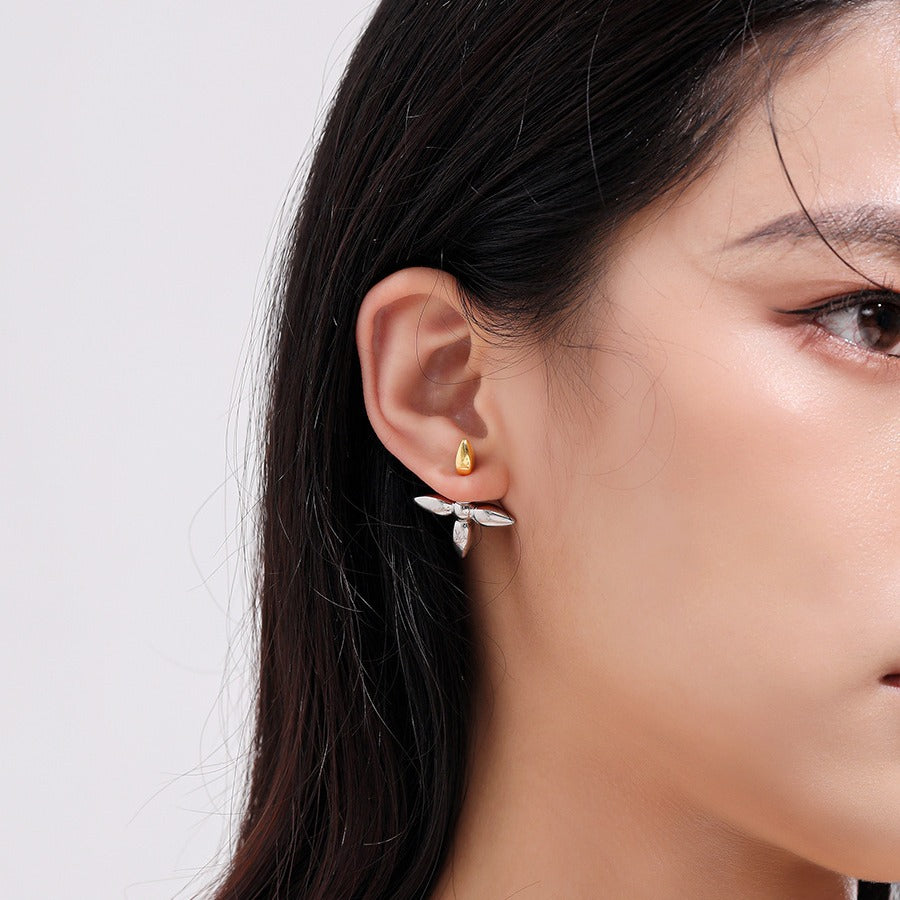 Silver Gold Earrings