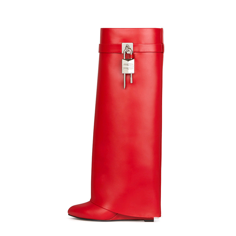 Tall Padlock Boots