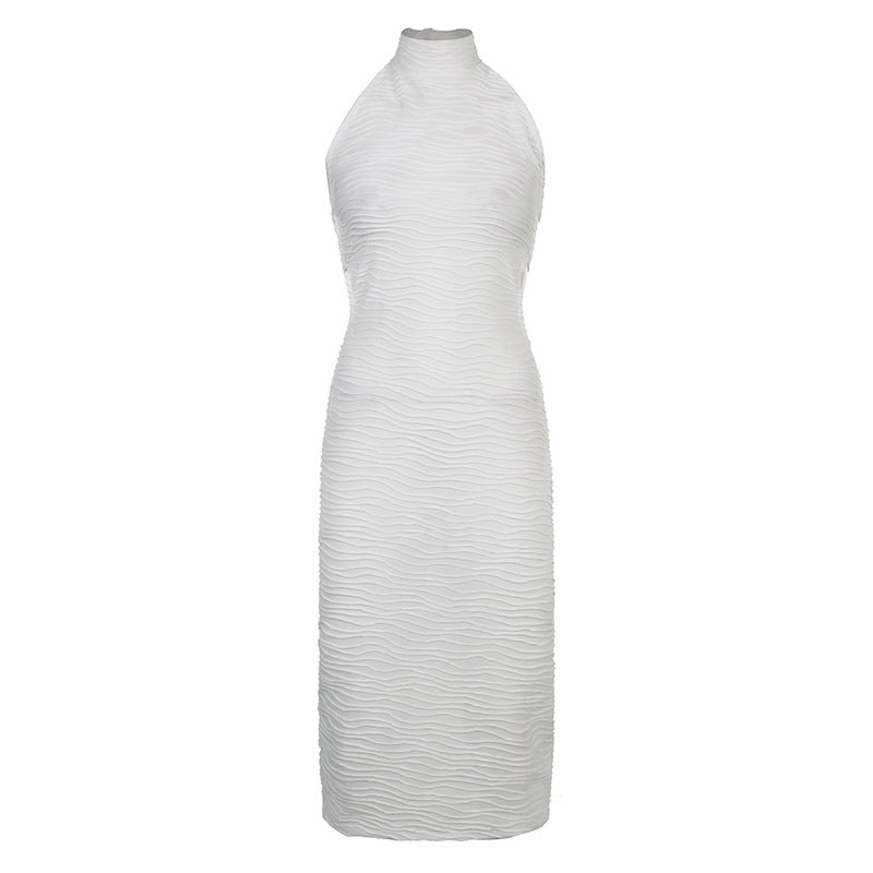 Backless Halter Dress