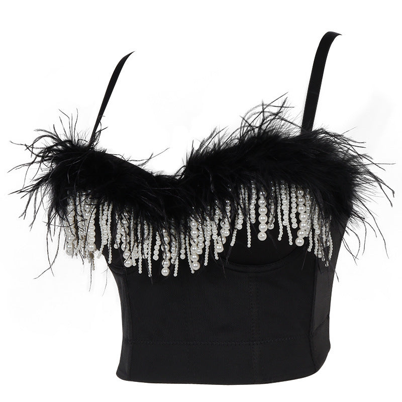 Feather Corset Top