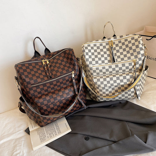 Checkered Backpack