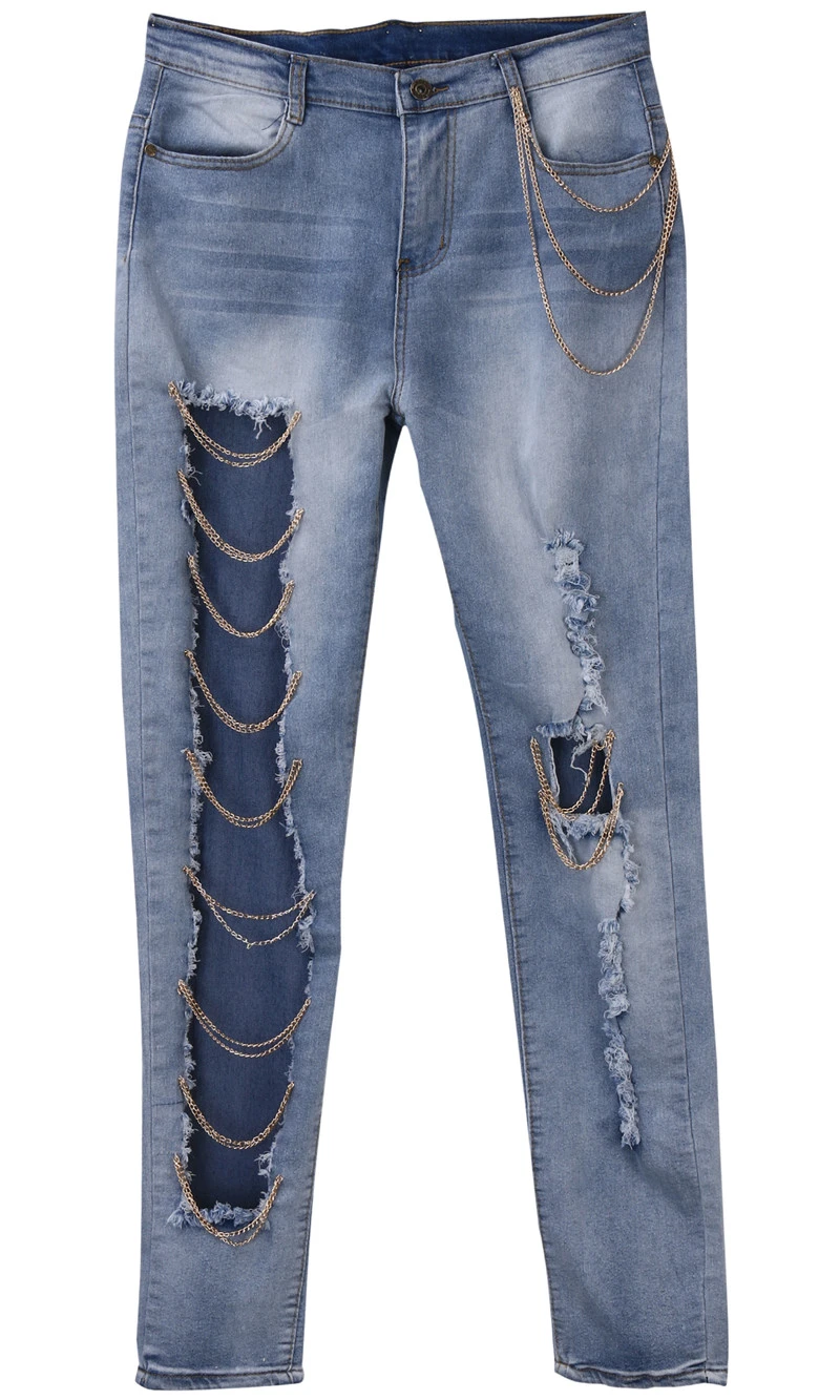 Exaggerated Ripped Jeans