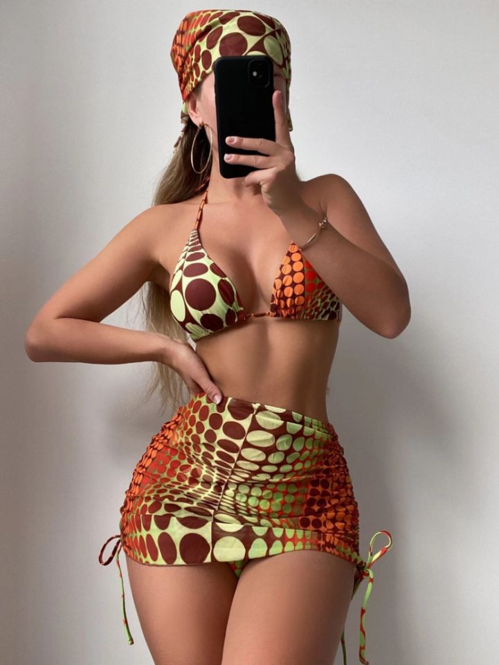 Polka Dot Swimsuit Set