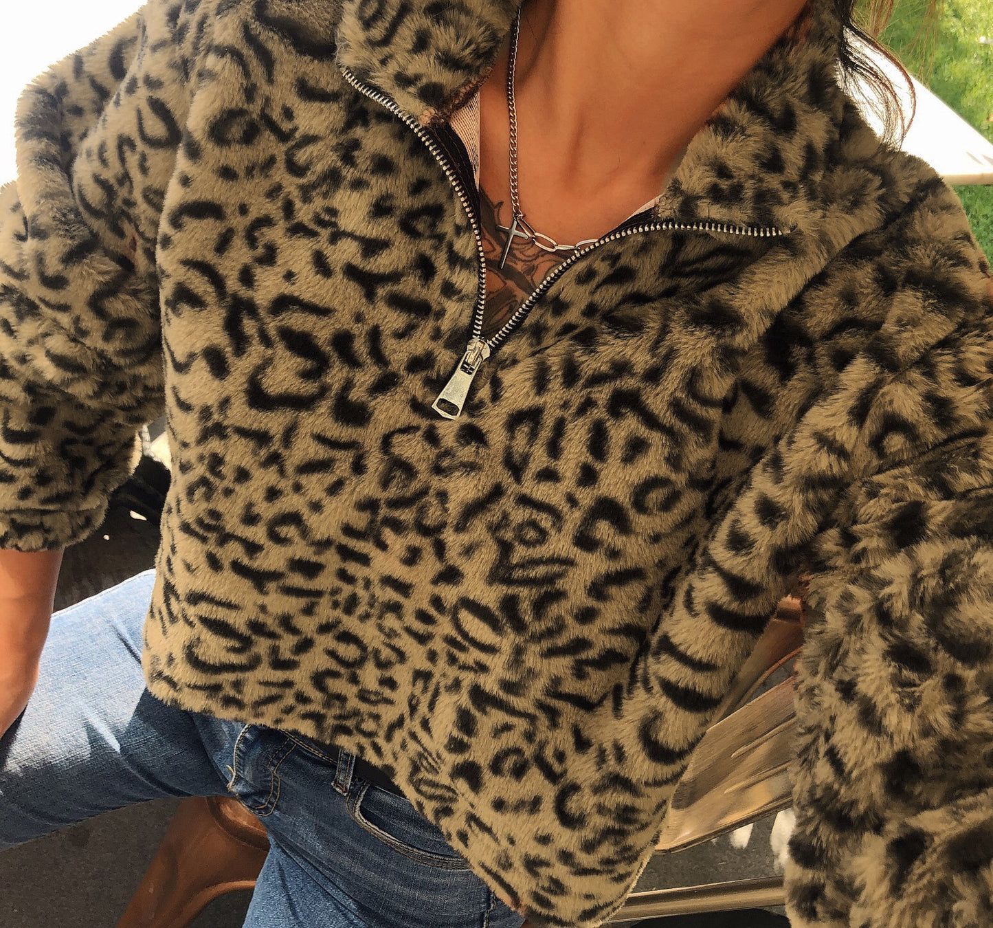 Leopard Pattern Pullover