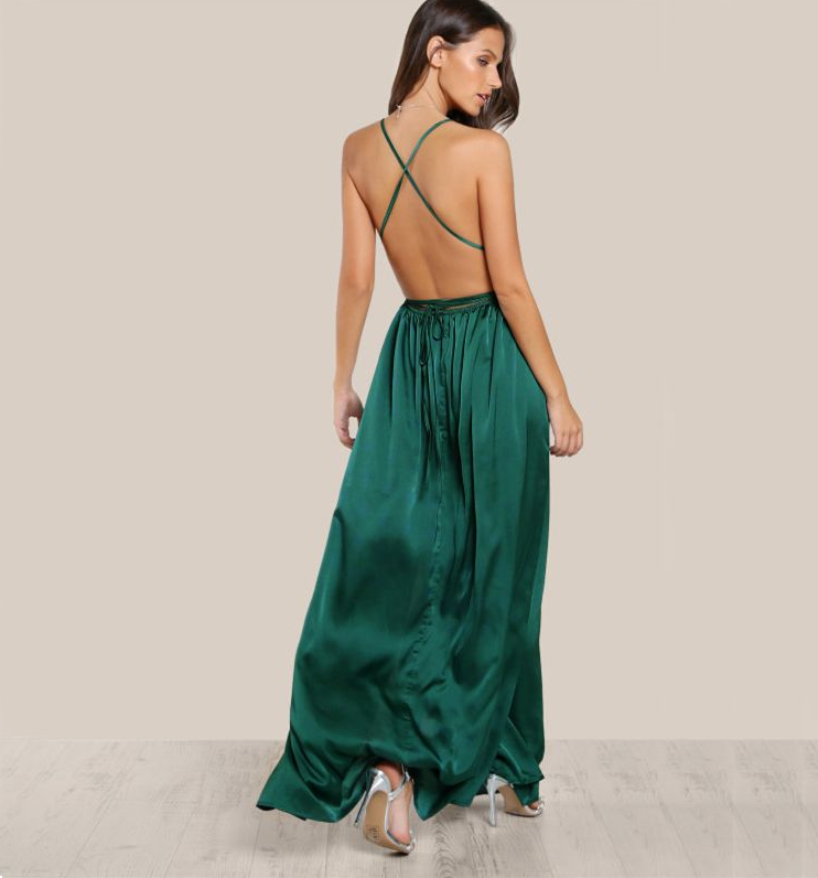 Backless Maxi Dress