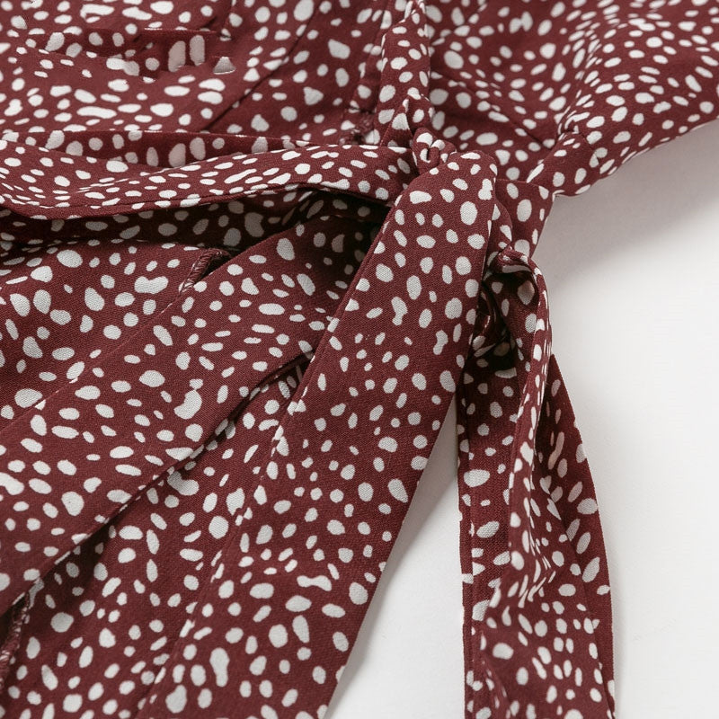 Pink Leopard Ruffle Dress