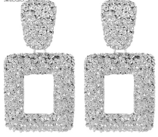 Geometric Square Earrings