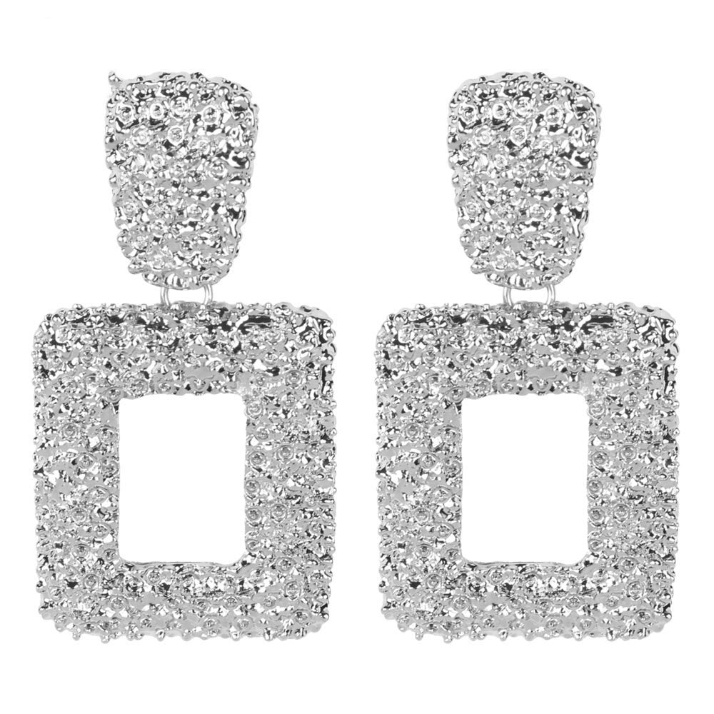 Geometric Square Earrings
