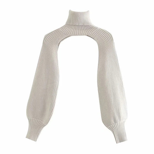 High Neck Crop Sweater