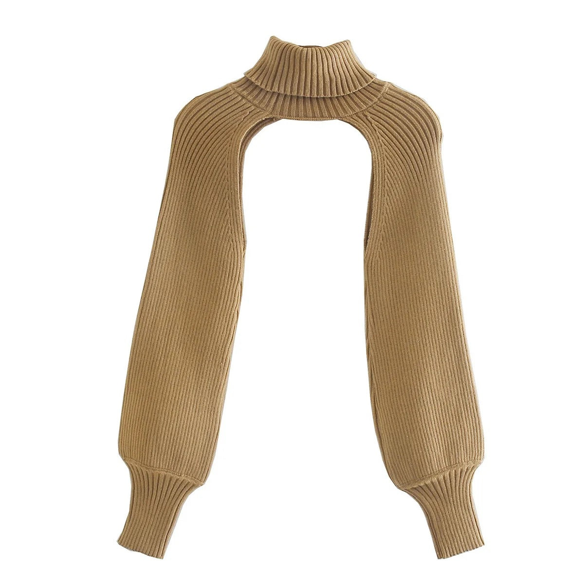 High Neck Crop Sweater