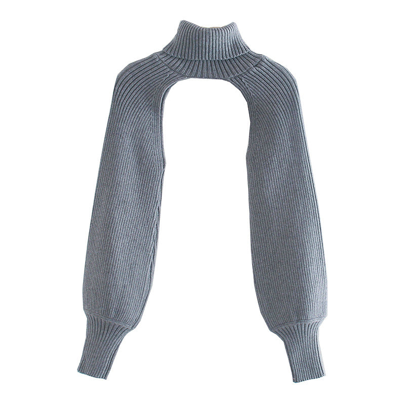 High Neck Crop Sweater