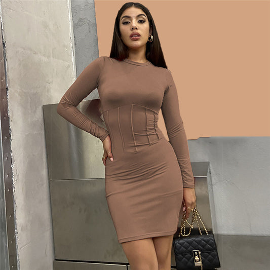 Mesh Waist Dress