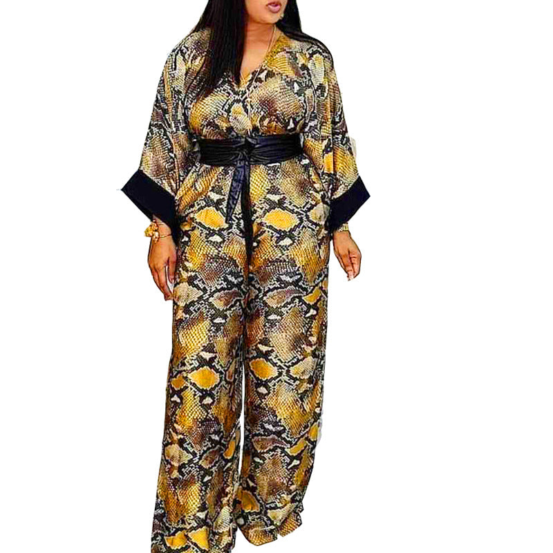 Snake Print Jumpsuit