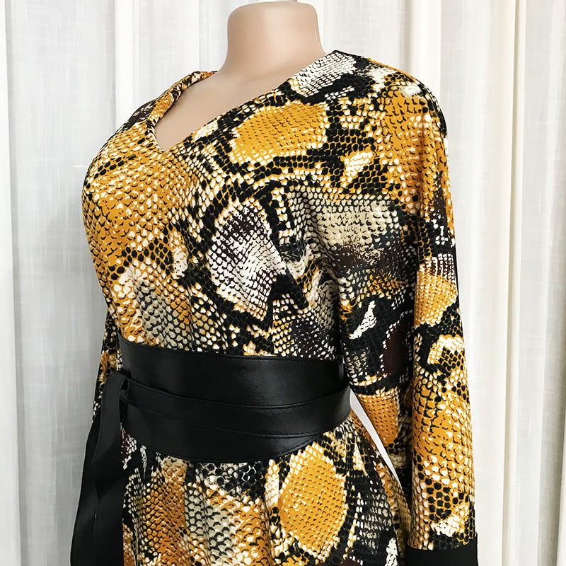 Snake Print Jumpsuit