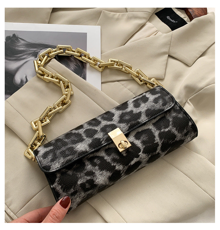 Animal Print Chain Bag