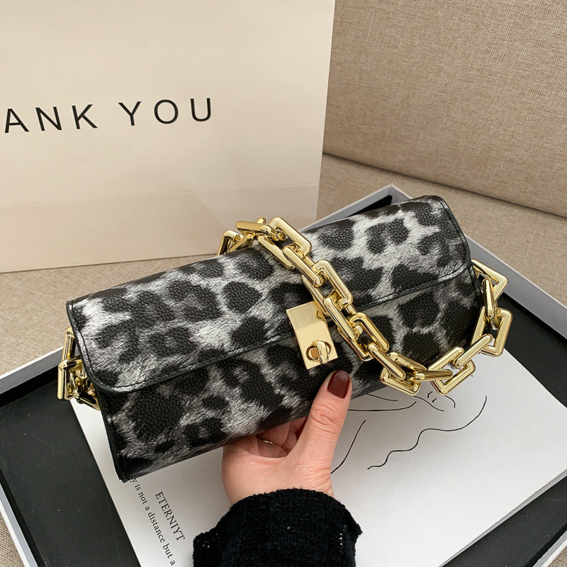Animal Print Chain Bag