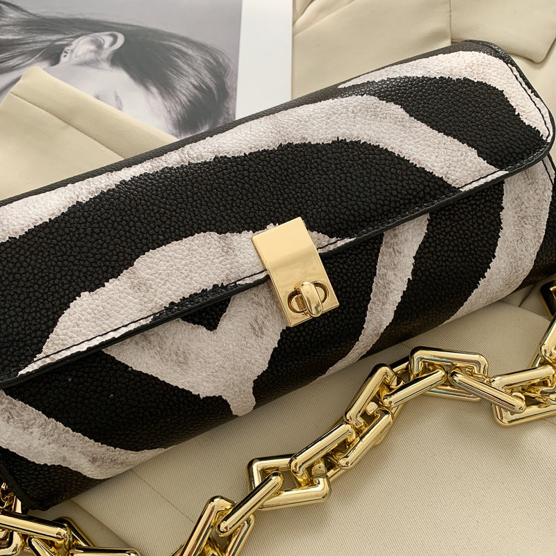 Animal Print Chain Bag