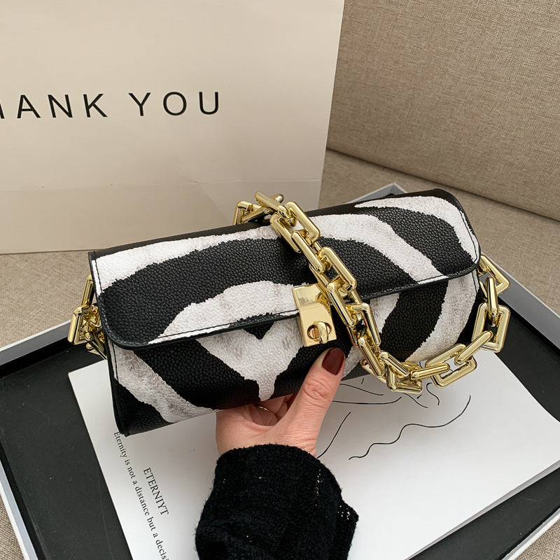 Animal Print Chain Bag