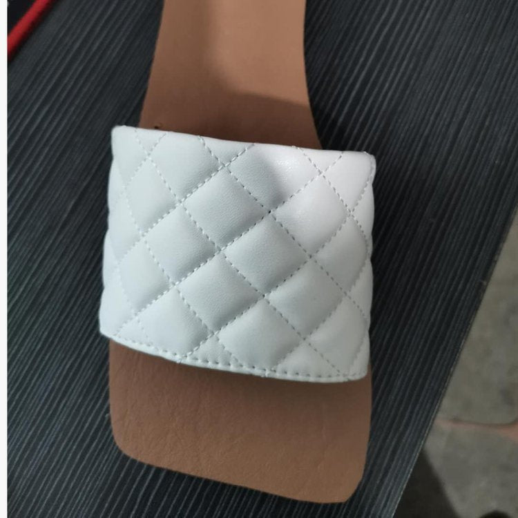 Quilted Flat Sandals