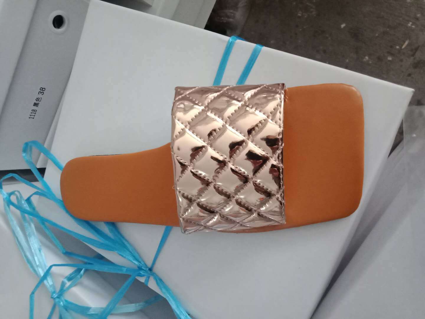 Quilted Flat Sandals