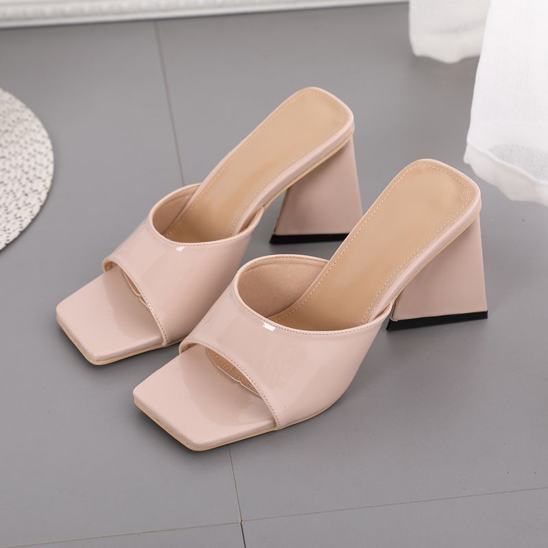 Block Heel Mule Sandals