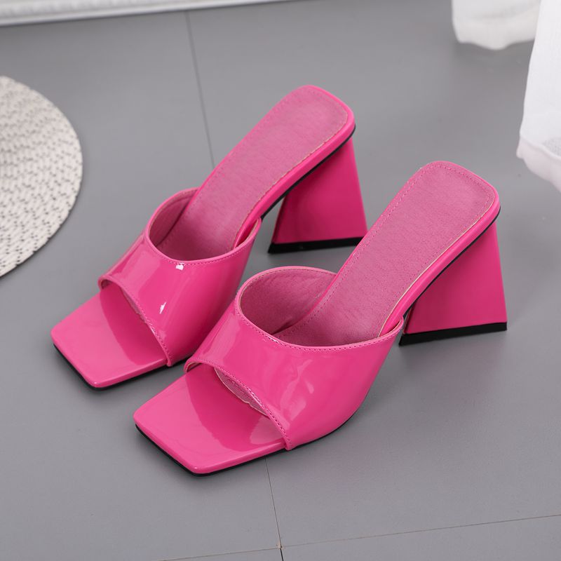 Block Heel Mule Sandals