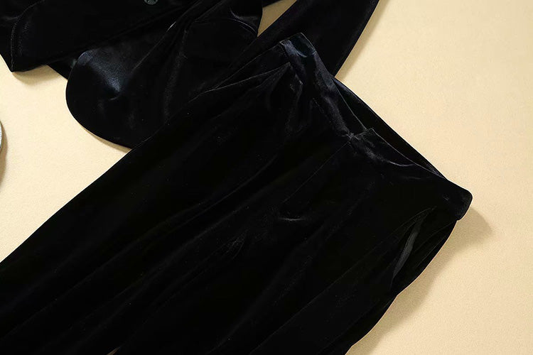Velvet Two Piece Suit