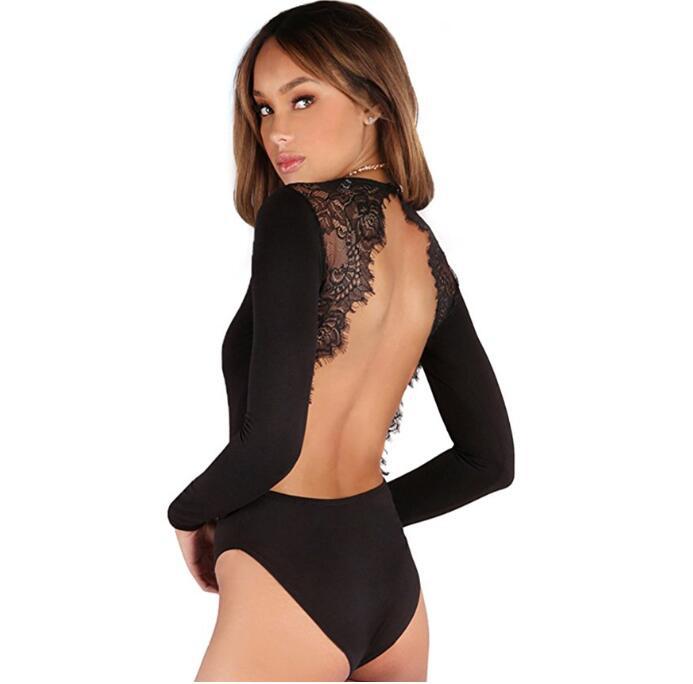 Backless Lace Bodysuit