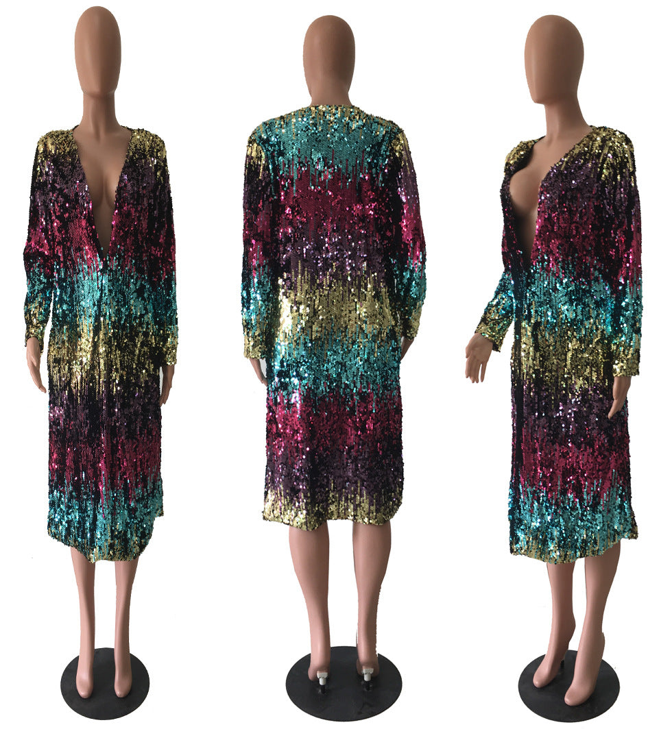 Sequined Cardigan Jacket