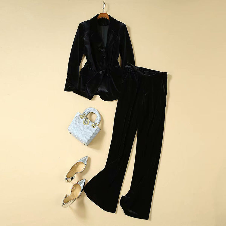 Velvet Two Piece Suit