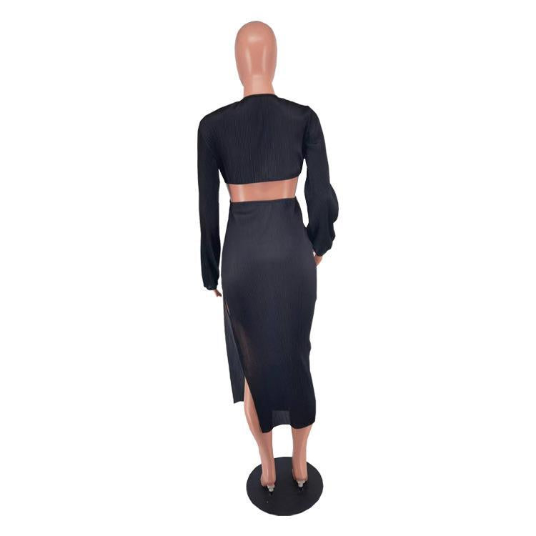 Pleated Waistless Dress