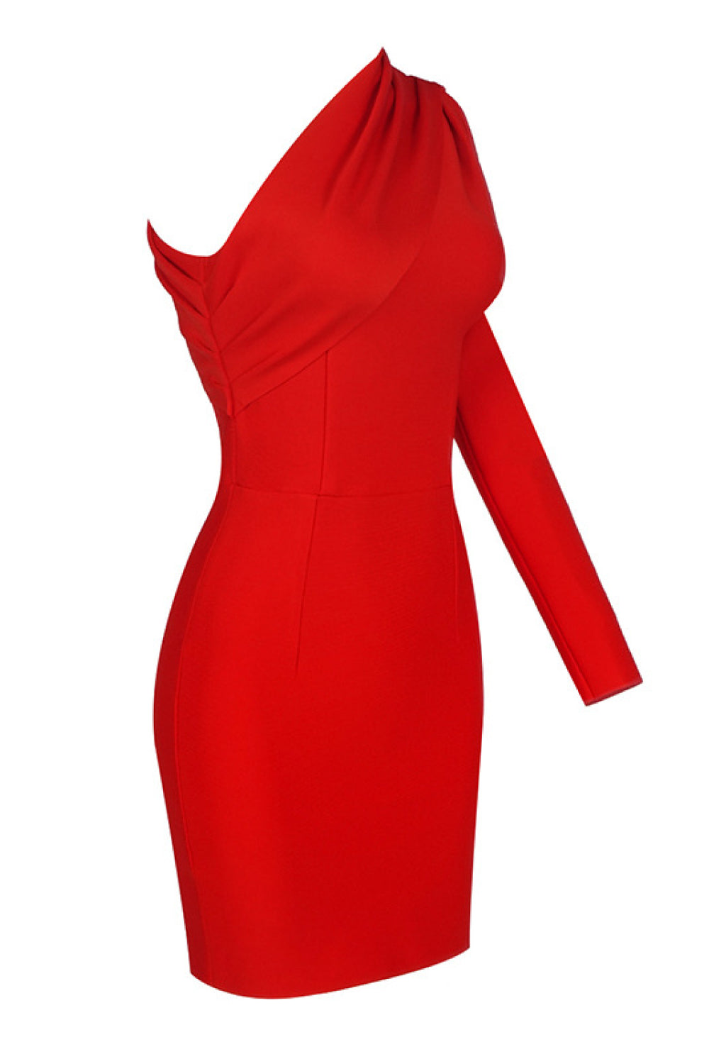 Asymmetrical One Shoulder Bodycon Dress