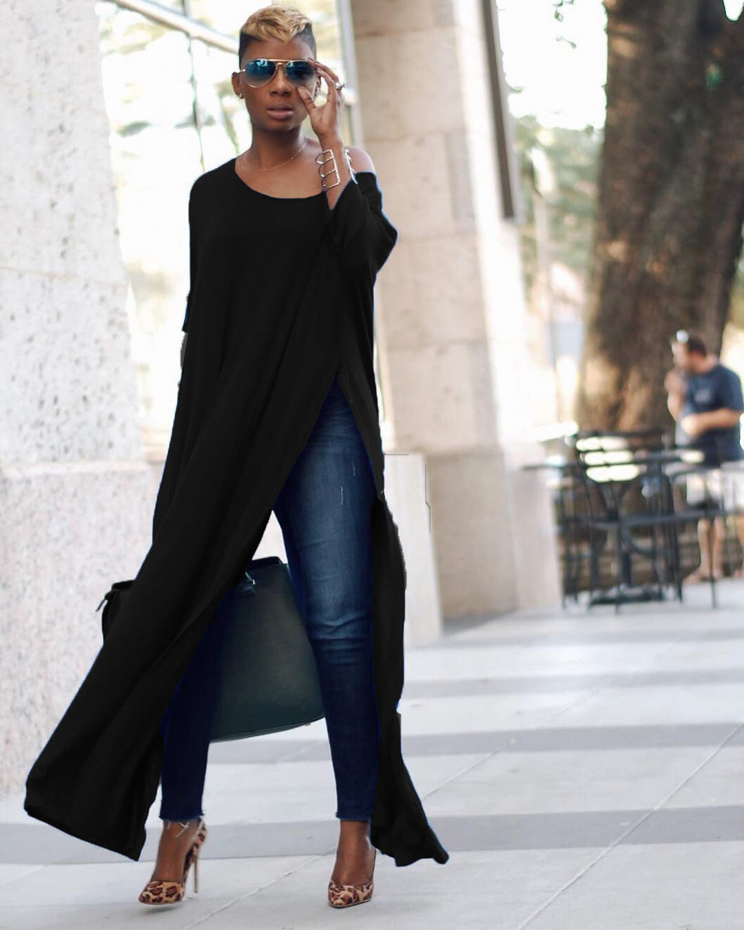 One Shoulder X-Long Maxi Top