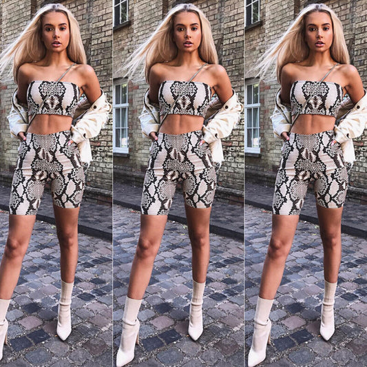 Two-Piece Biker Shorts Set