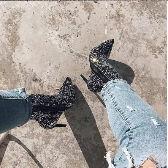 Rhinestone Booties