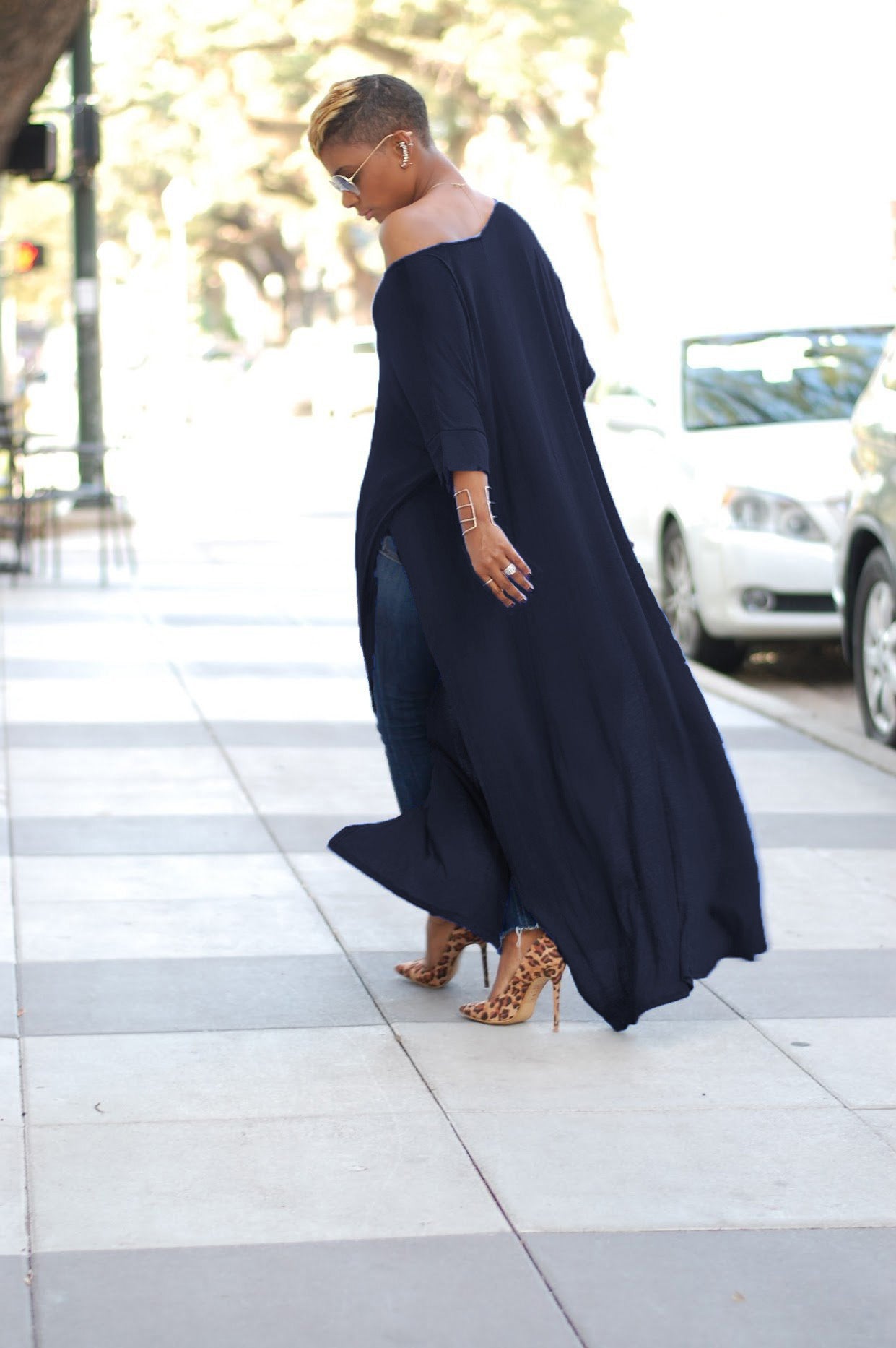 One Shoulder X-Long Maxi Top