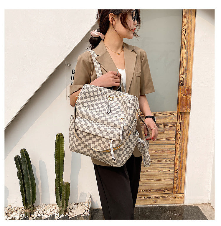 Checkered Backpack