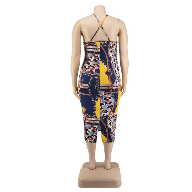 Printed Midi Dress