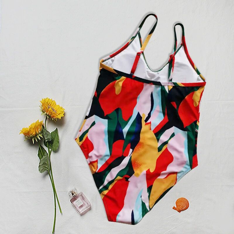 One Piece Colorful Swimsuit