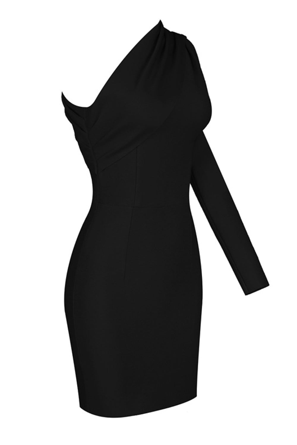 Asymmetrical One Shoulder Bodycon Dress