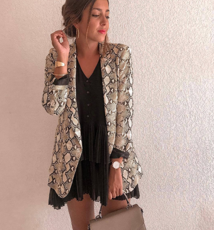 Snake Print Blazer