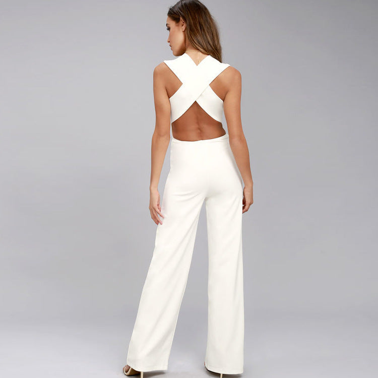 V-Neck Jumpsuit