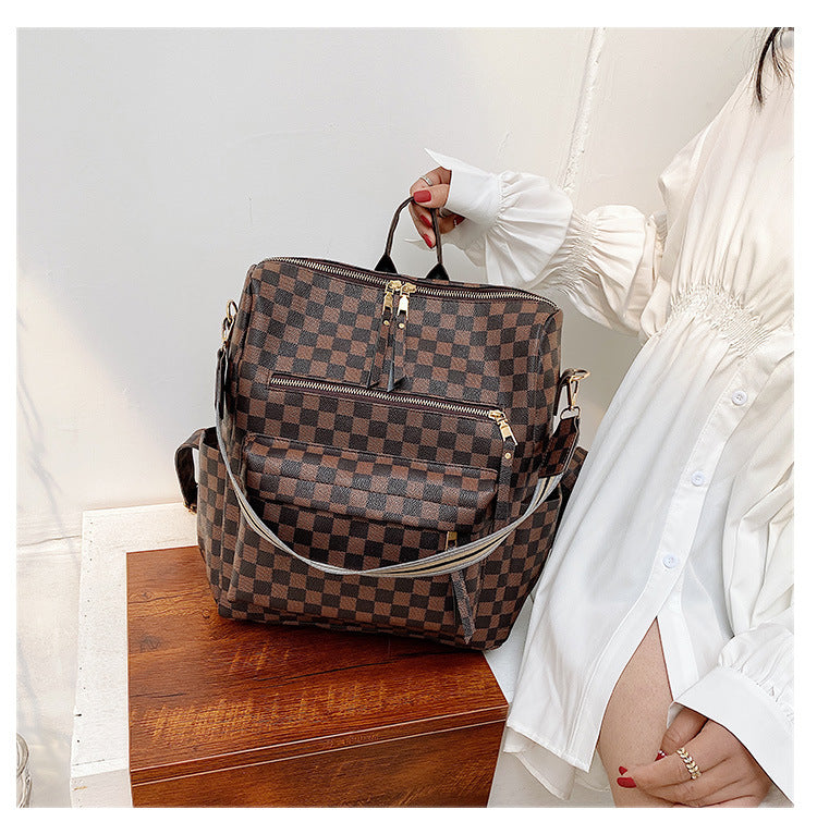 Checkered Backpack